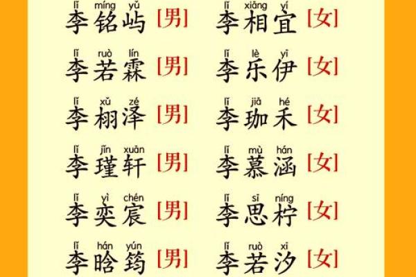 赋予李姓女孩的美好名字与寓意