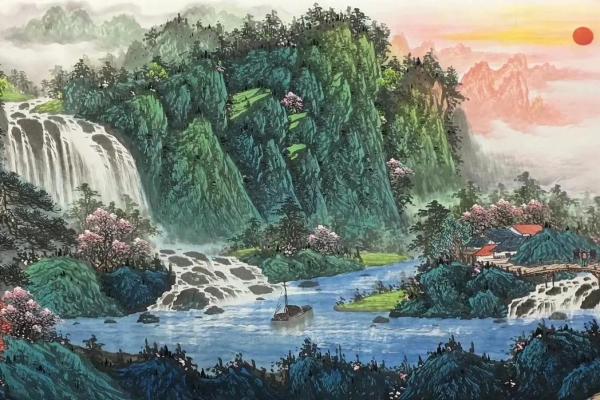 复古招财风水画助力家居财运提升的方法与选择技巧