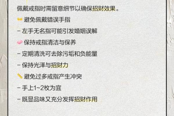 风水招财戒指的秘密与佩戴技巧