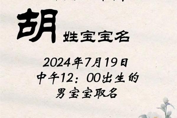 胡姓男孩名字大全，寻找最合适的那一个