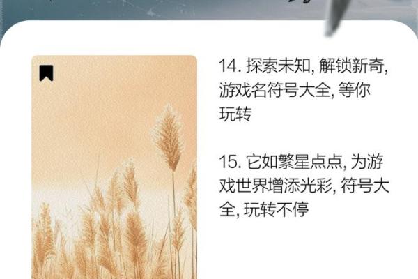 揭开符号游戏名字背后的设计理念