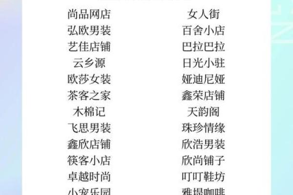 打造个性化女装网店名字的五个技巧