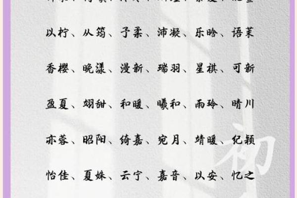 古风女孩名字的选择与命理运势