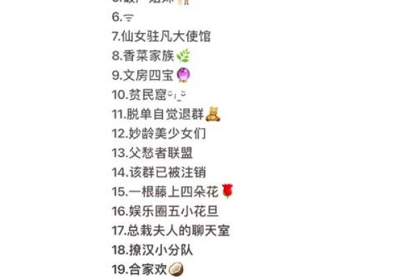 搞笑群名字大集合 让聊天更有趣的创意命名